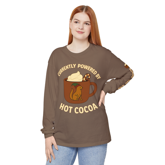 Powered by Cocoa - Long Sleeve Holiday Shirt