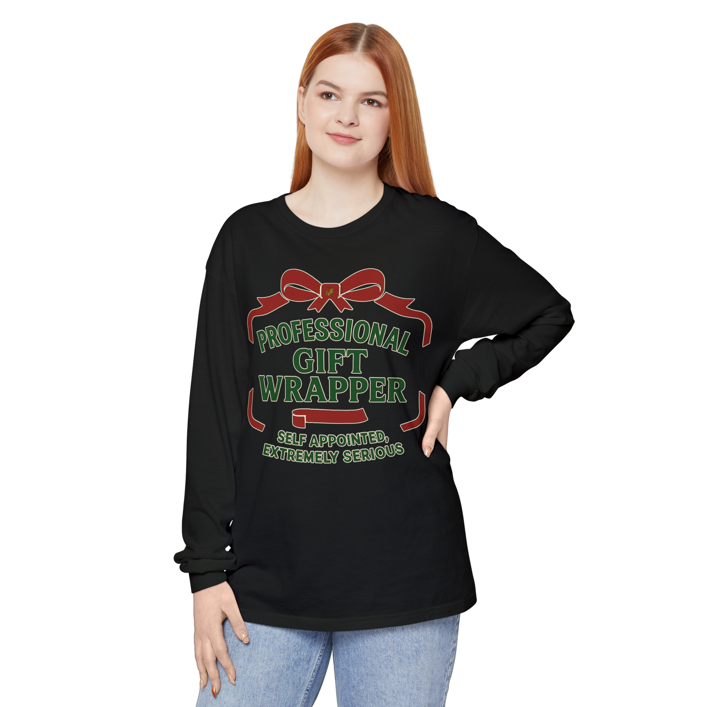 Professional Gift Wrapper - Long Sleeve Holiday Shirt